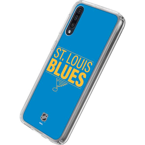 NHL St. Louis Blues Lineup Galaxy A50 Clear Case